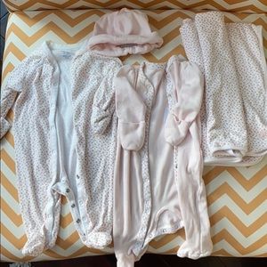 Ralph Lauren sleeper and blanket set 3 months